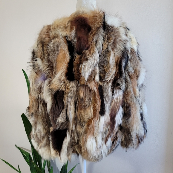 🎉HP VTG 70s Gimbels Patchwork Fur Coat - Picture 10 of 16